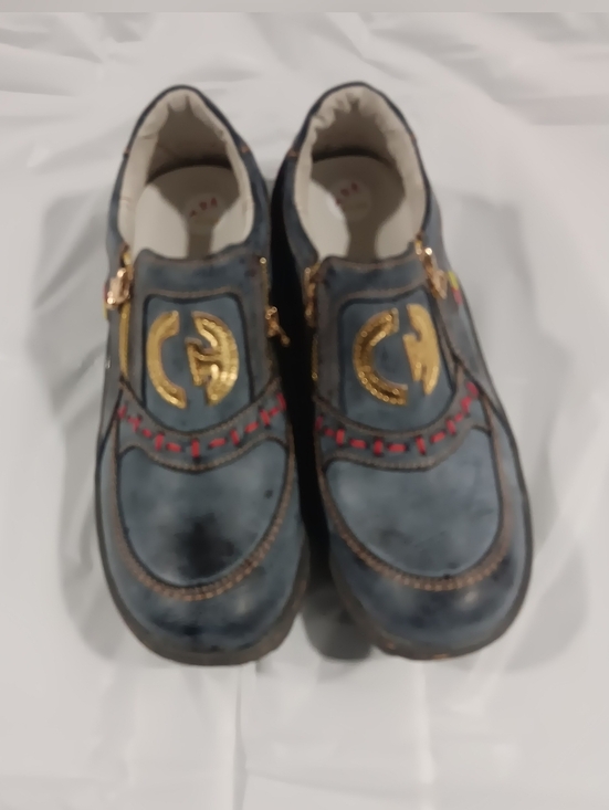 Tma Eyes Shoes - TMA Eyes| Double Zipper Gold Tone Label Slip-On Casual Comfort Sneaker EU41 US10